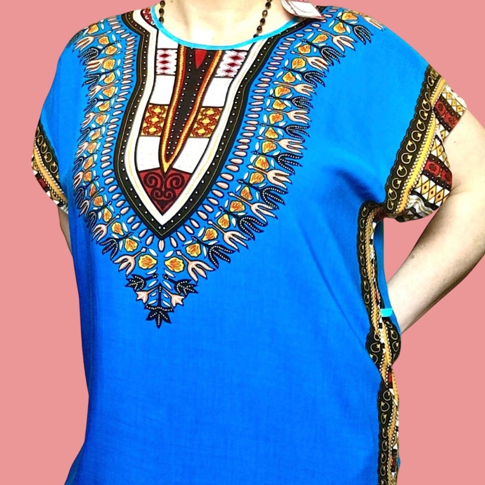 NWT Blue Dashiki Dress